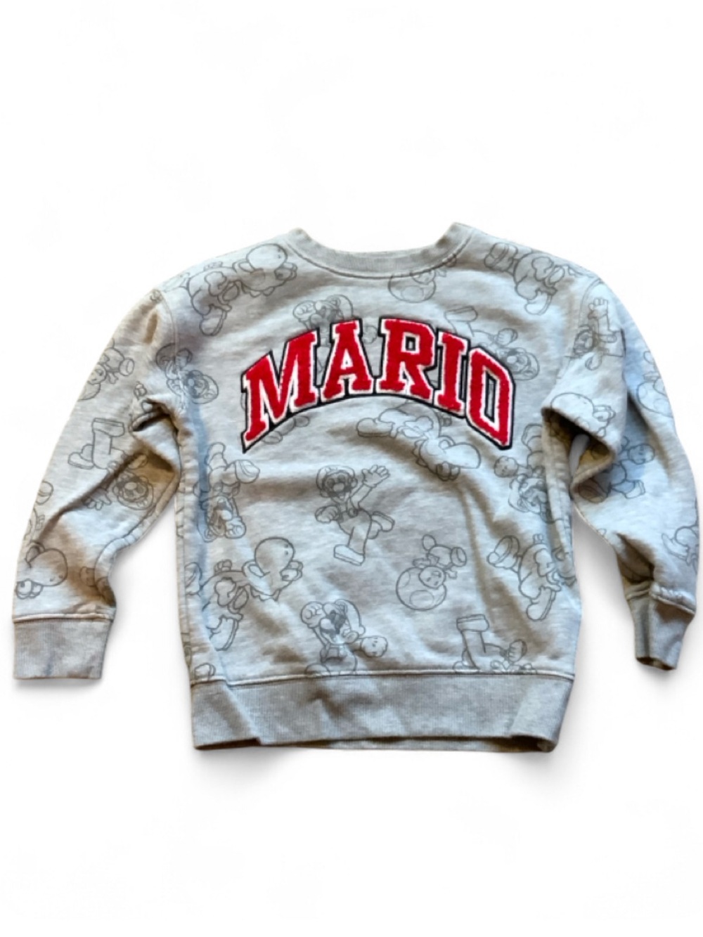 Super Mario Mario Sweatshirt Boys Size: 6